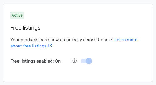 Free listings, within Merchant Center’s marketing method settings, aren’t always enabled by default