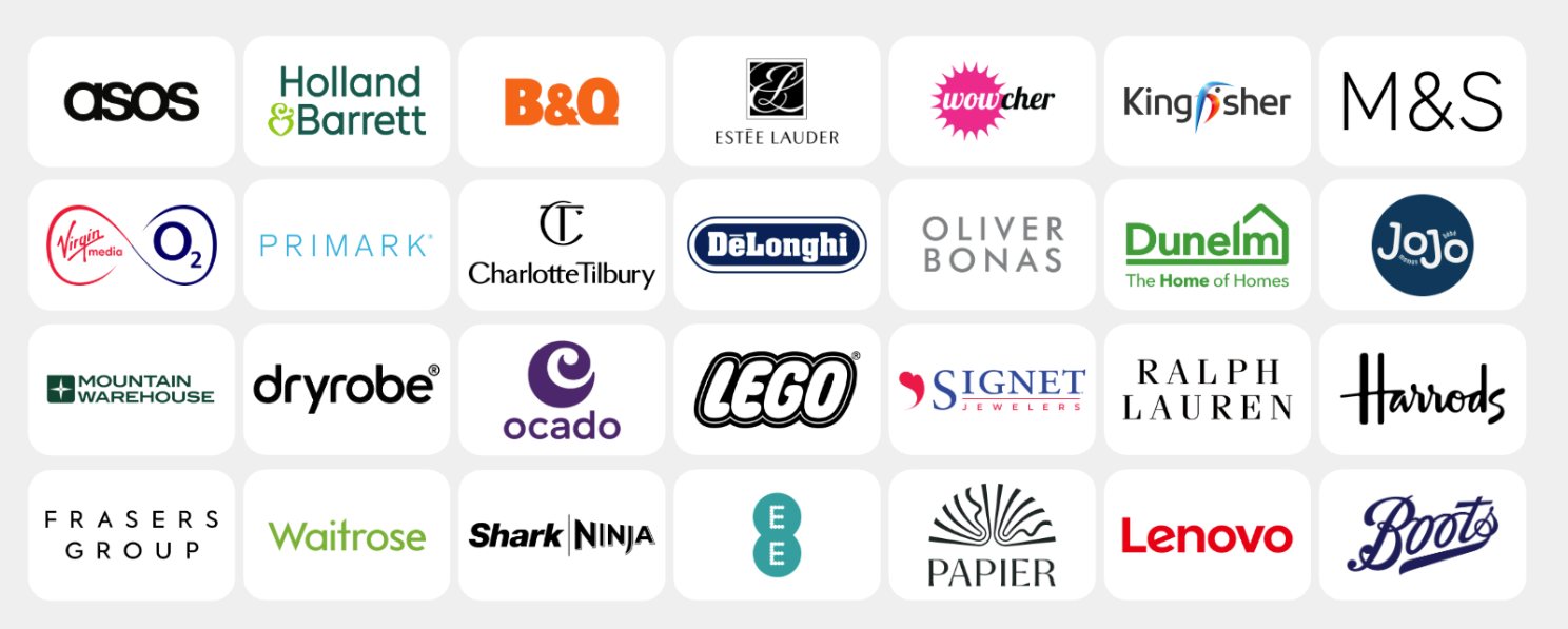 Logos of brands whose marketing leaders have attended Re:commerce