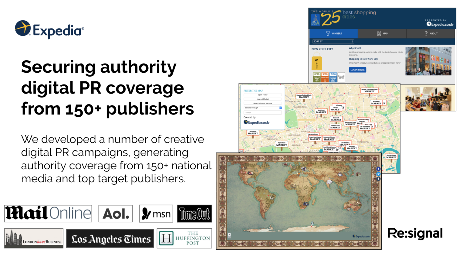 Expedia travel SEO case study Resignal