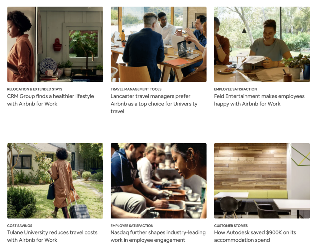 airbnb for work case studies