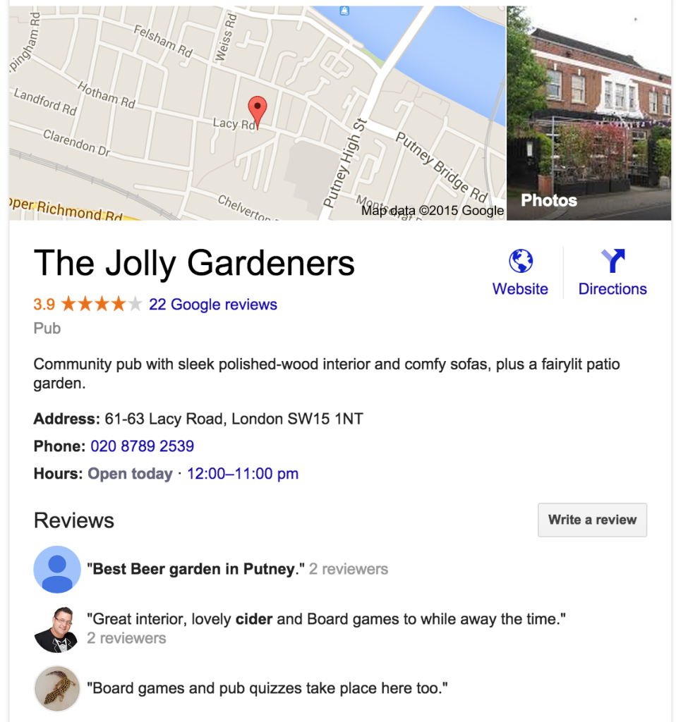 The Jolly Gardeners, London