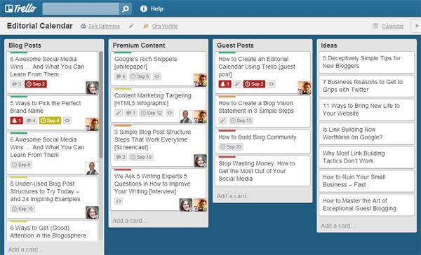 Why and how to create an editorial calendar using Trello